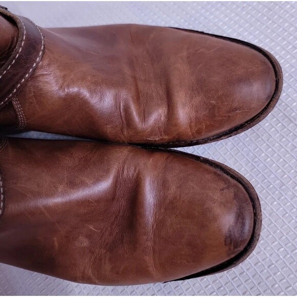 FRYE Shirley 77745 Brown Leather Equestrian Riding Boots Women's 7.5 - Picture 6 of 11